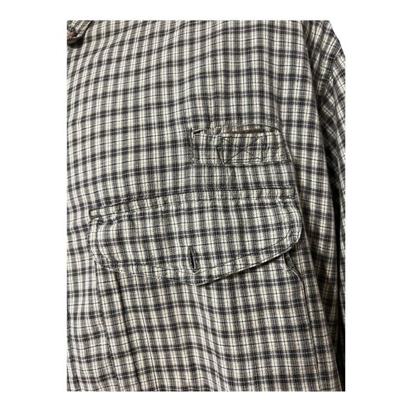 Flyshacker Button Up Shirt Mens XL Plaid Long Sleeve - Picture 3 of 8